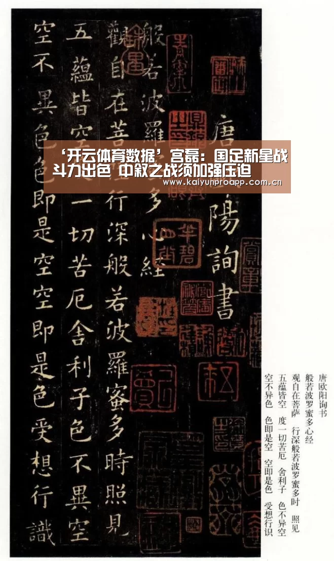 ‘开云体育数据’宫磊:国足新星战斗力出色 中叙之战须加强压迫(图4) 开云体育官网